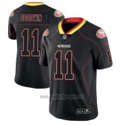 Maglia NFL Limited San Francisco 49ers Marquise Goodwin Nero Color Rush 2018 Lights Out