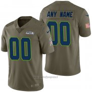 Maglia NFL Limited Seattle Seahawks Personalizzate 2017 Salute To Service Verde
