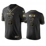 Maglia NFL Limited Seattle Seahawks Russell Wilson Golden Edition Nero