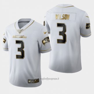 Maglia NFL Limited Seattle Seahawks Wilson Golden Edition Bianco