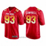 Maglia NFL Pro Bowl Jacksonville Jaguars 93 Calais Campbell AFC 2018 Rosso