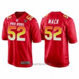 Maglia NFL Pro Bowl Las Vegas Raiders 52 Khalil Mack AFC 2018 Rosso