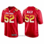 Maglia NFL Pro Bowl Las Vegas Raiders 52 Khalil Mack AFC 2018 Rosso
