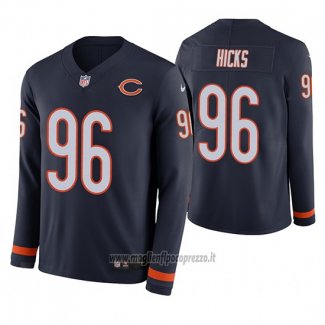 Maglia NFL Therma Manica Lunga Chicago Bears Akiem Hicks Blu