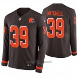 Maglia NFL Therma Manica Lunga Cleveland Browns Terrance Mitchell Marrone