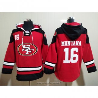 Felpa con Cappuccio San Francisco 49ers Joe Montana Rosso