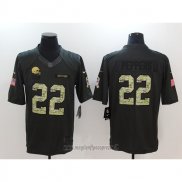 Maglia NFL Anthracite Cleveland Browns 22 Peppers Nero