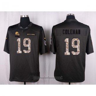 Maglia NFL Anthracite Cleveland Browns Coleman 2016 Salute To Service