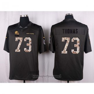 Maglia NFL Anthracite Cleveland Browns Thomas 2016 Salute To Service