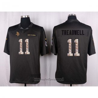 Maglia NFL Anthracite Minnesota Vikings Treadwell 2016 Salute To Service