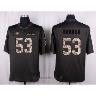 Maglia NFL Anthracite San Francisco 49ers Bowman 2016 Salute To Service