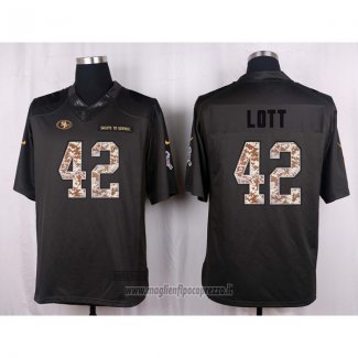 Maglia NFL Anthracite San Francisco 49ers Lott 2016 Salute To Service