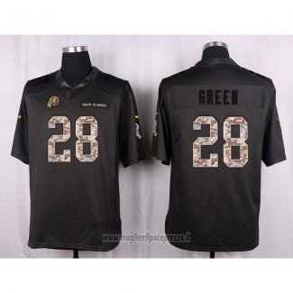 Maglia NFL Anthracite Washington Commanders Green 2016 Salute To Service
