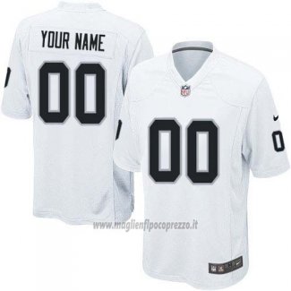 Maglia NFL Bambino Las Vegas Raiders Personalizzate Bianco