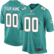 Maglia NFL Bambino Miami Dolphins Personalizzate Verde