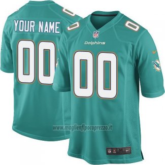 Maglia NFL Bambino Miami Dolphins Personalizzate Verde