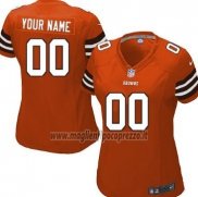 Maglia NFL Donna Cleveland Browns Personalizzate Rosso