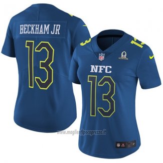 Maglia NFL Donna Pro Bowl NFC Beckham Jr 2017 Blu