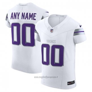 Maglia NFL Elite Minnesota Vikings Vapor F.U.S.E. Personalizzate Bianco