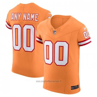 Maglia NFL Elite Tampa Bay Buccaneers Vapor F.U.S.E. Personalizzate Arancione