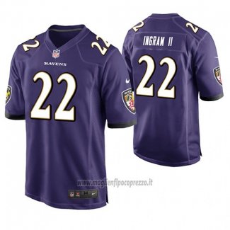 Maglia NFL Game Baltimore Ravens Mark Ingram Jr. Viola