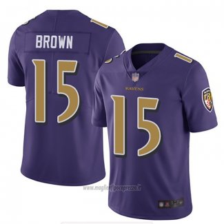 Maglia NFL Game Baltimore Ravens Marquise Brown Viola Giallo