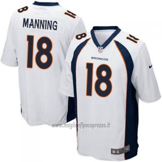 Maglia NFL Game Bambino Denver Broncos Manning Bianco