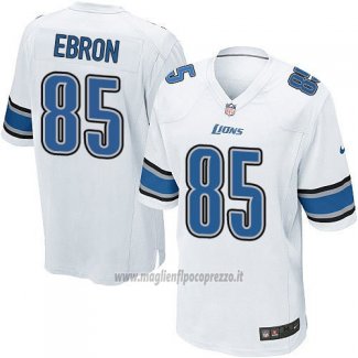 Maglia NFL Game Bambino Detroit Lions Ebron Bianco