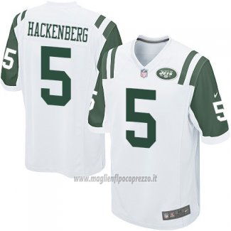 Maglia NFL Game Bambino New York Jets Hackenberg Bianco