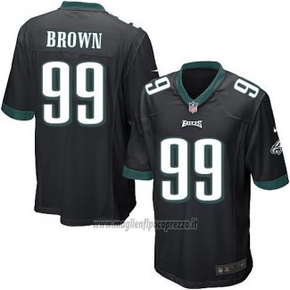 Maglia NFL Game Bambino Philadelphia Eagles Brown Nero