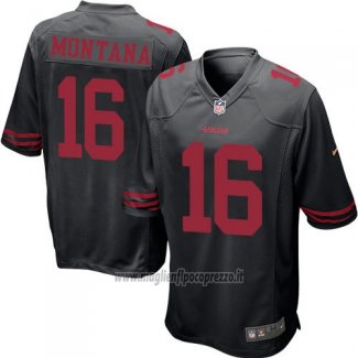Maglia NFL Game Bambino San Francisco 49ers Montana Nero