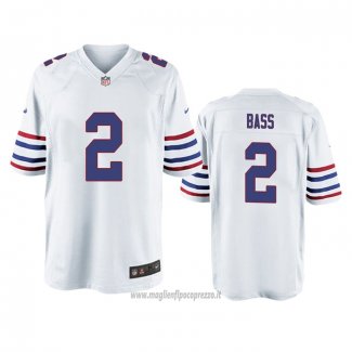 Maglia NFL Game Buffalo Bills Tyler Bass Alternato Bianco