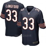 Maglia NFL Game Chicago Bears Langford Bianco Nero