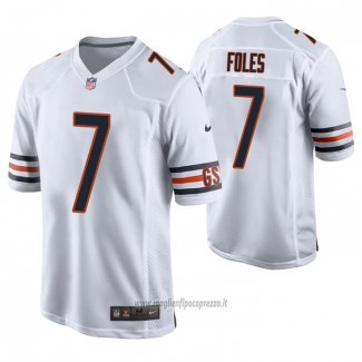 Maglia NFL Game Chicago Bears Nick Foles Bianco