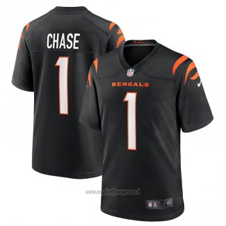 Maglia NFL Game Cincinnati Bengals Ja'marr Chase Nero
