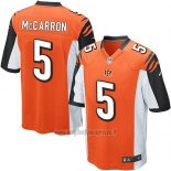 Maglia NFL Game Cincinnati Bengals Mccarron Arancione