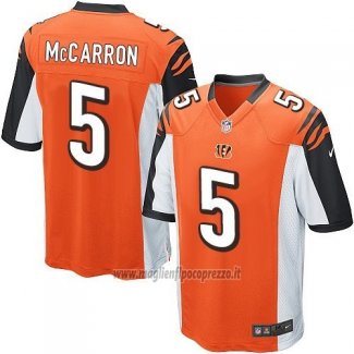 Maglia NFL Game Cincinnati Bengals Mccarron Arancione