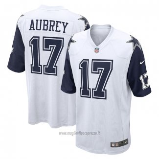 Maglia NFL Game Dallas Cowboys Brandon Aubrey Alternato Bianco