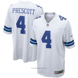 Maglia NFL Game Dallas Cowboys Dak Prescott Bianco