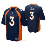 Maglia NFL Game Denver Broncos Drew Lock Blu