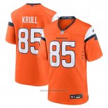 Maglia NFL Game Denver Broncos Lucas Krull Arancione Bianco