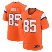 Maglia NFL Game Denver Broncos Lucas Krull Arancione Bianco