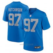 Maglia NFL Game Detroit Lions Aidan Hutchinson Alternato Blu