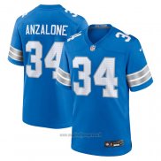 Maglia NFL Game Detroit Lions Alex Anzalone Blu2