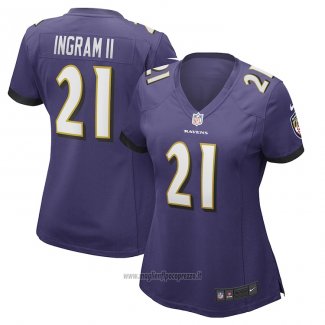Maglia NFL Game Donna Baltimore Ravens Mark Ingram Ii Viola