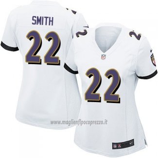 Maglia NFL Game Donna Baltimore Ravens Smith Bianco