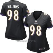 Maglia NFL Game Donna Baltimore Ravens Williams Nero