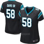 Maglia NFL Game Donna Carolina Panthers Davis Sr Nero