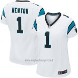 Maglia NFL Game Donna Carolina Panthers Newton Bianco