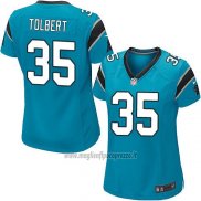 Maglia NFL Game Donna Carolina Panthers Tolbert Blu